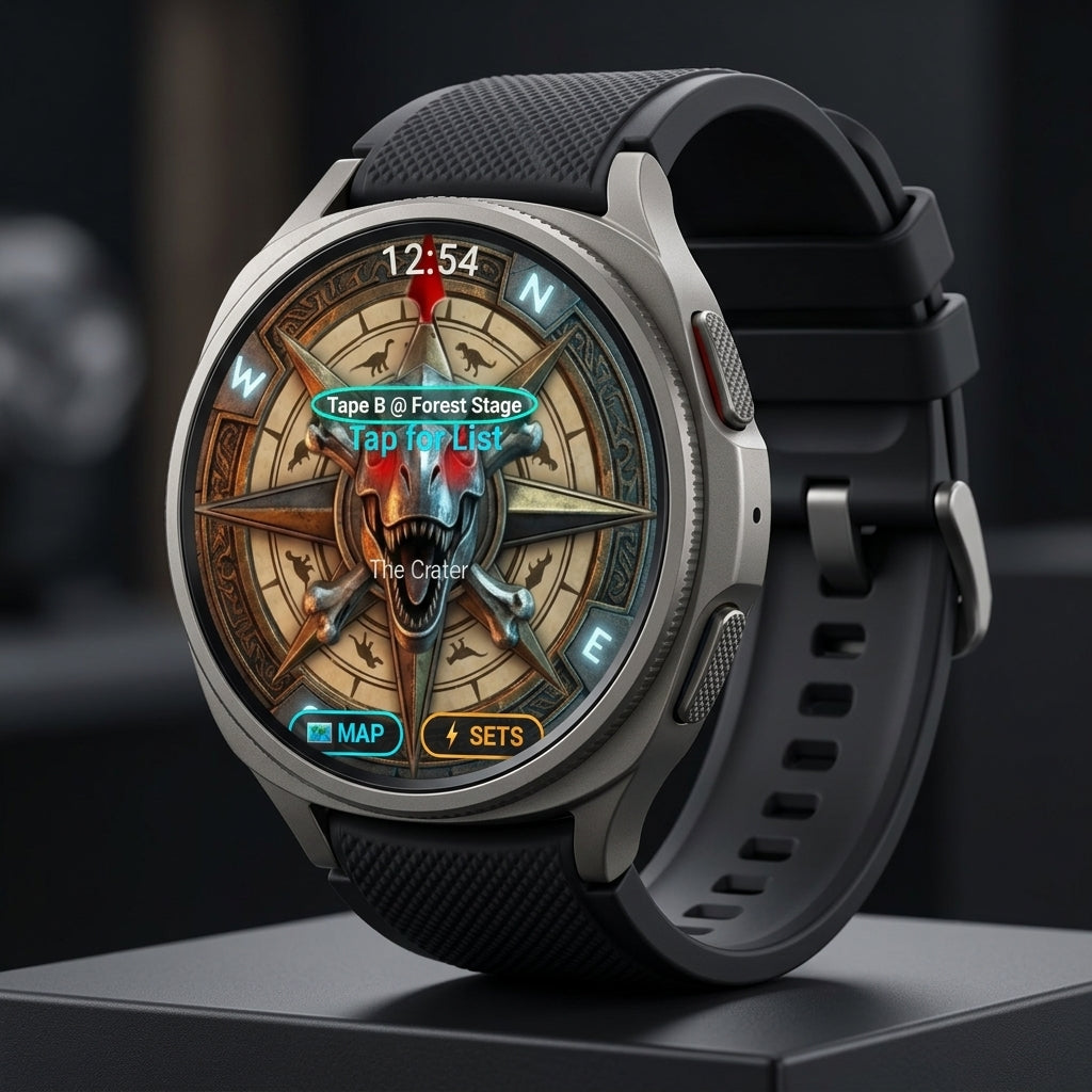 MapFest Galaxy Watch Wear OS Compass HUD